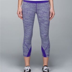 Lululemon Run Inspire Crop II *All Luxtreme Excellent Condition Size 6